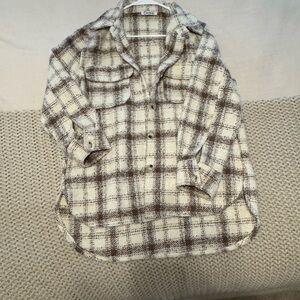 Plaid Button-Up Shirt